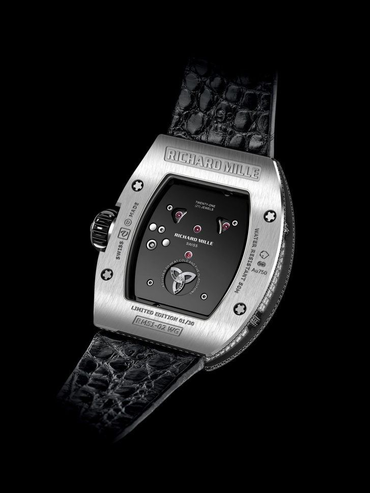 Richard Mille : Tourbillon RM 51-02 Diamant twister Richard Mille : Tourbillon RM 51-02 Diamant twister