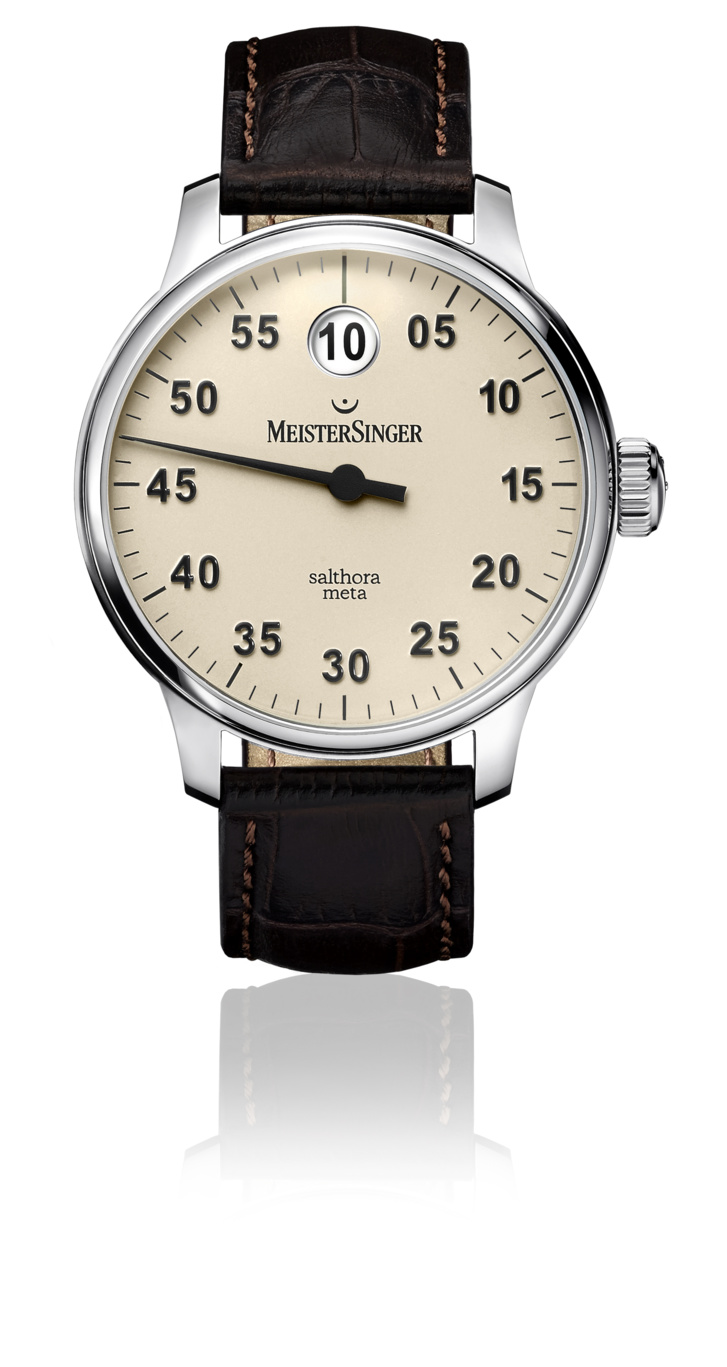 ​Salthora Meta de MeisterSinger : Une mono-aiguille à heure sautante version sport