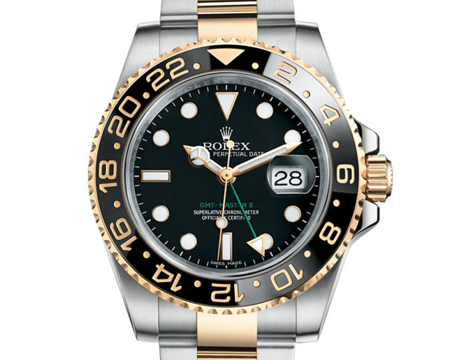 Prix du neuf Rolex 2015 GMT Master 116713LN lunette noire
