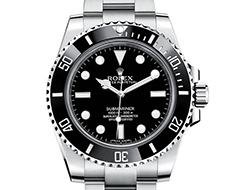Prix du neuf Rolex 2015 Submariner 114060 Acier sans Date