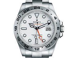 Prix du neuf Rolex 2015 Explorer II cadran blanc