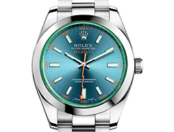 Prix du neuf Rolex 2015 Milgauss verre teinté cadran bleu