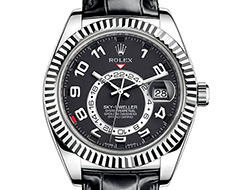 Prix du neuf Rolex 2015 Sky-Dweller Or Gris Cuir