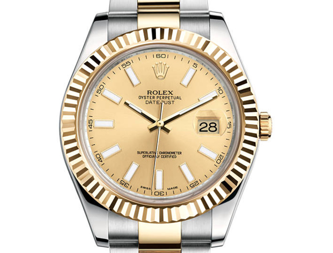 Prix du neuf Rolex 2015 Datejust 2 (41mm) or jaune/acier