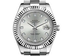 Prix du neuf Rolex 2015 Datejust 2 (41mm) or gris/acier serti