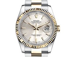 Prix du neuf Rolex 2015 Datejust (36mm) or/acier bracelet Oyster