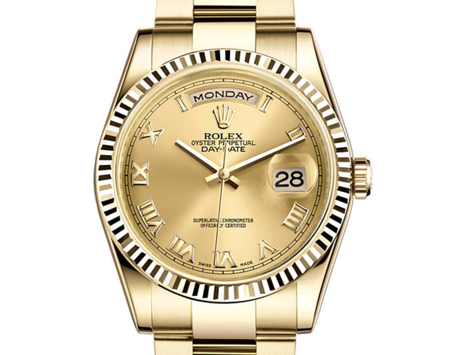 Rolex Day-Date or jaune (36mm)