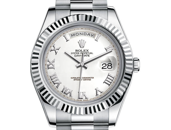 Rolex Day-Date II or gris (41mm)