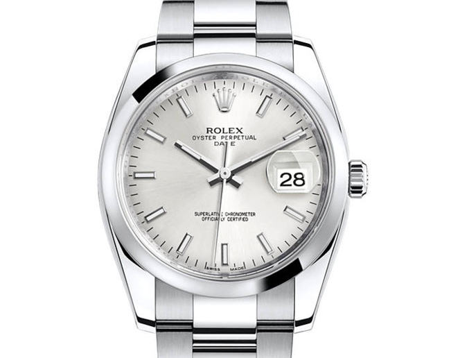 Rolex Oyster Perpetual 34mm cadran gris