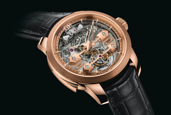 Girard-Perregaux Répétition Minutes Tourbillon sous Ponts d’Or remporte le Prix de la Montre à Sonnerie au Grand Prix d’Horlogerie de Genève 2015.
