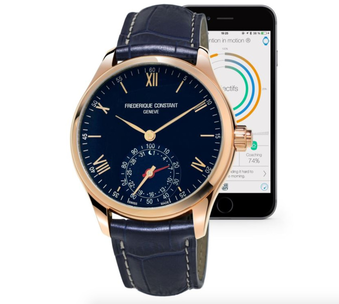 La nouvelle version de l’Horological Smartwatch par Frédérique Constant. La nouvelle version de l’Horological Smartwatch par Frédérique Constant.