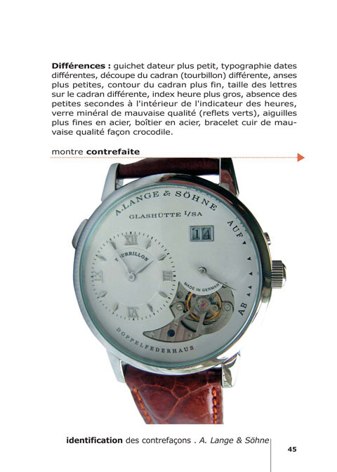 Le livre ''Vraies et fausses montres'' - Rolex Panerai Vacheron Breitling... Le livre de référence sur les contrefaçons de montres bracelets.