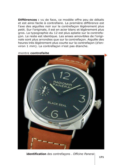 Le livre ''Vraies et fausses montres'' - Rolex Panerai Vacheron Breitling... Le livre de référence sur les contrefaçons de montres bracelets.