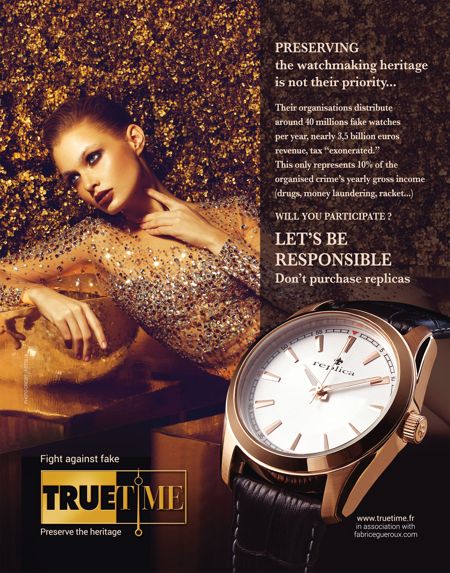 Stephan Ciejka and Fabrice Gueroux (Truetime Association), united for the new anti-counterfeit campaign release