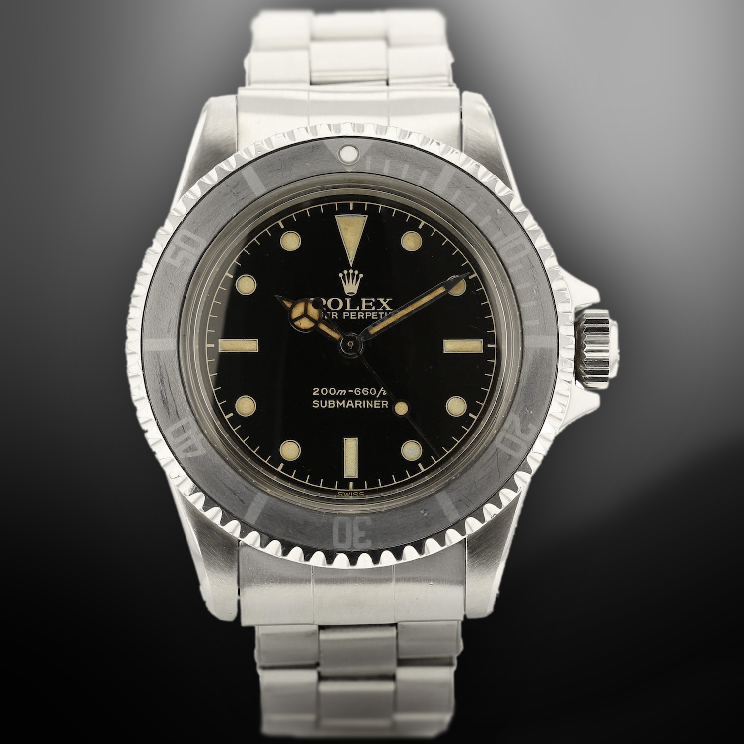Rolex Submariner 5513 cadran chemin de fer
