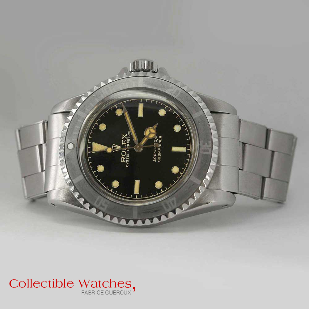 Rolex Submariner rail track guilt dial