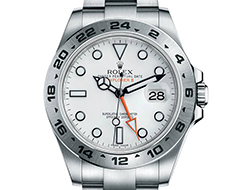 Prix du neuf Rolex 2015 Explorer II cadran blanc