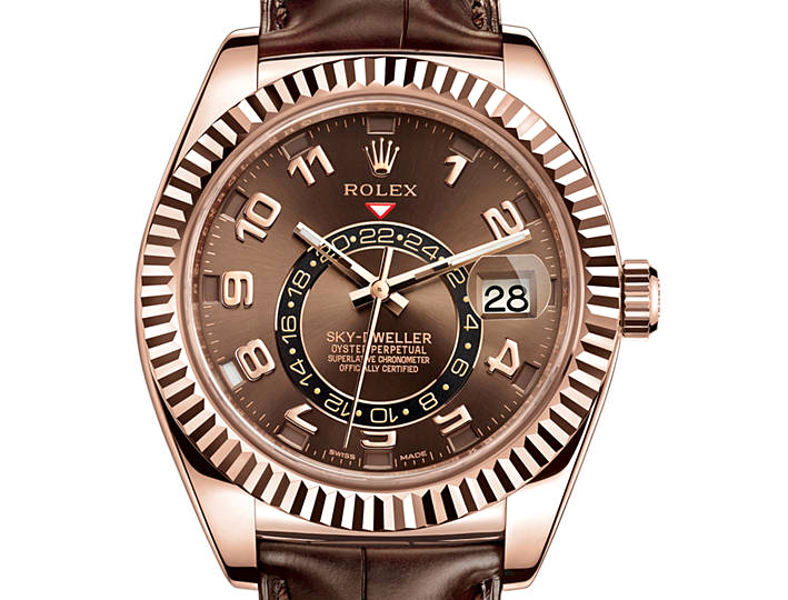 Prix du neuf Rolex 2015 Sky-Dweller Everose Cuir