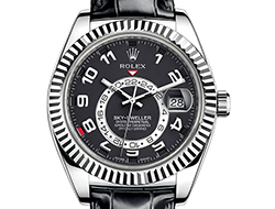 Prix du neuf Rolex 2015 Sky-Dweller Or Gris Cuir