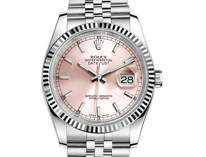 Prix du neuf Rolex 2015 Datejust (36mm) acier/or gris bracelet Jubilé