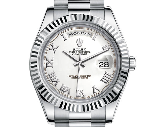 Rolex Day-Date II or gris (41mm)