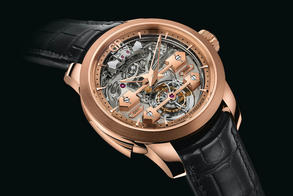Girard-Perregaux Répétition Minutes Tourbillon sous Ponts d’Or remporte le Prix de la Montre à Sonnerie au Grand Prix d’Horlogerie de Genève 2015.