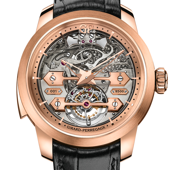 Girard-Perregaux Répétition Minutes Tourbillon sous Ponts d’Or remporte le Prix de la Montre à Sonnerie au Grand Prix d’Horlogerie de Genève 2015.