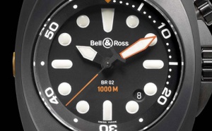 BELL &amp; ROSS INSTRUMENT BR 02 - 1000 M Boîtier 44 mm