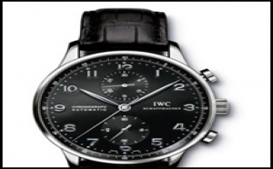Occasion IWC Portugaise chrono cadran noir