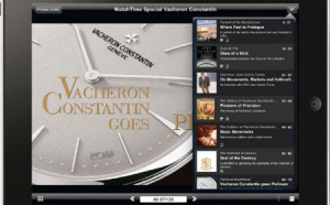 L'EDITION SPECIALE "VACHERON CONSTANTIN" DU MAGAZINE WATCHTIME DISPONIBLE SUR IPAD