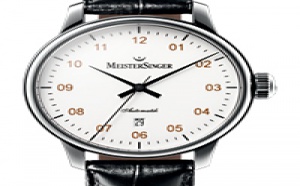 Prix du neuf et tarifs des montres Meistersinger Scrypto Saphir cadran blanc
