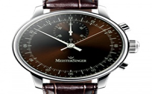 Prix du neuf et tarifs des montres Meistersinger Singular cadran chocolat