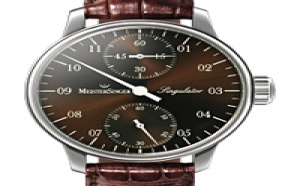 Prix du neuf et tarifs des montres Meistersinger Singulator cadran chocolat