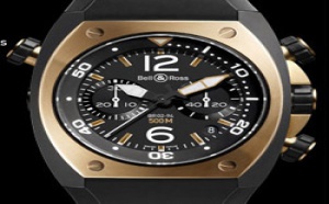 Prix du neuf Bell &amp; Ross BR02 Chronograph Pink &amp; Gold Carbon Finish