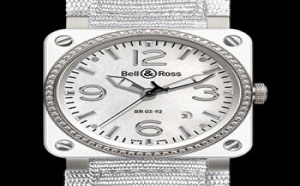 Prix du neuf Bell &amp; Ross BR03-92 White Ceramic &amp; Diamond
