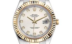 Prix du neuf Rolex 2015 Datejust 2 (41mm) or jaune/acier serti
