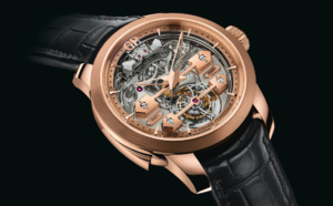 Girard-Perregaux Répétition Minutes Tourbillon sous Ponts d’Or remporte le Prix de la Montre à Sonnerie au Grand Prix d’Horlogerie de Genève 2015.