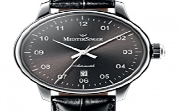 Prix du neuf et tarifs des montres Meistersinger Scrypto Saphir cadran noir
