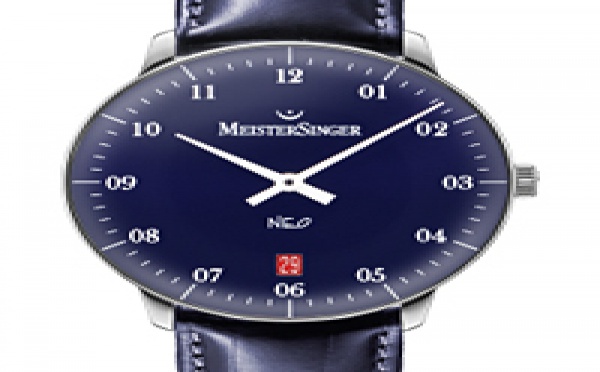 Prix du neuf et tarifs des montres Meistersinger Neo 2Z cadran bleu