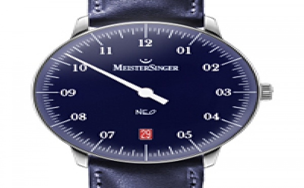 Prix du neuf et tarifs des montres Meistersinger Neo 1Z cadran bleu