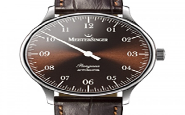 Prix du neuf et tarifs des montres Meistersinger Pangea A. cadran chocolat