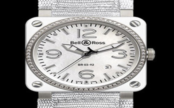 Prix du neuf Bell &amp; Ross BR03-92 White Ceramic &amp; Diamond