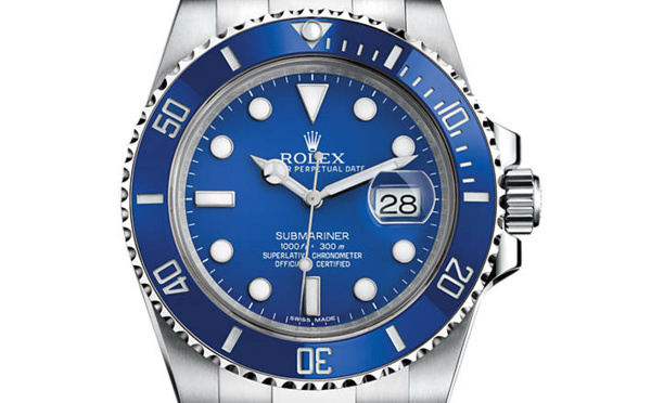 Prix du neuf Rolex 2015 Submariner 116619 LB or gris Date