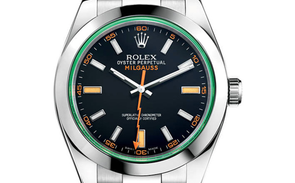 Prix du neuf Rolex 2015 Milgauss verre teinté cadran noir