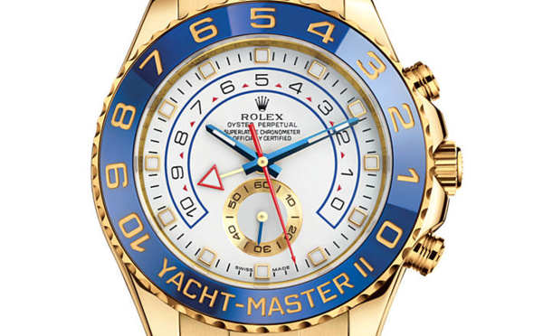 Prix du neuf Rolex 2015 Yacht-Master 2 or jaune