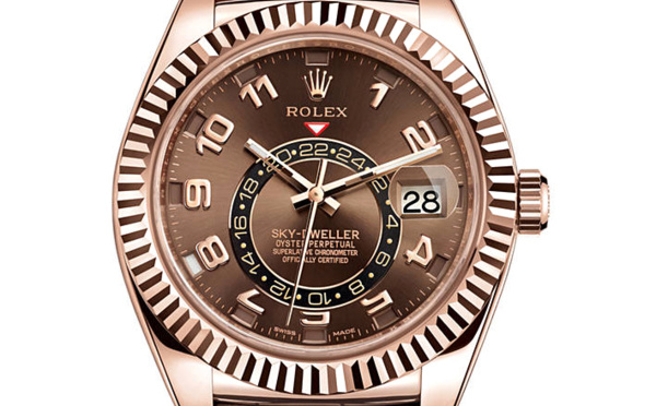 Prix du neuf Rolex 2015 Sky-Dweller Everose Cuir