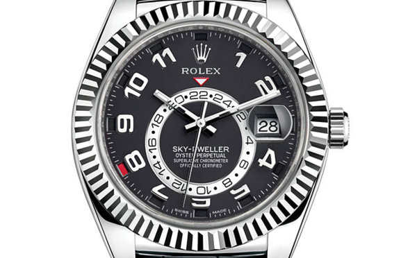 Prix du neuf Rolex 2015 Sky-Dweller Or Gris Cuir