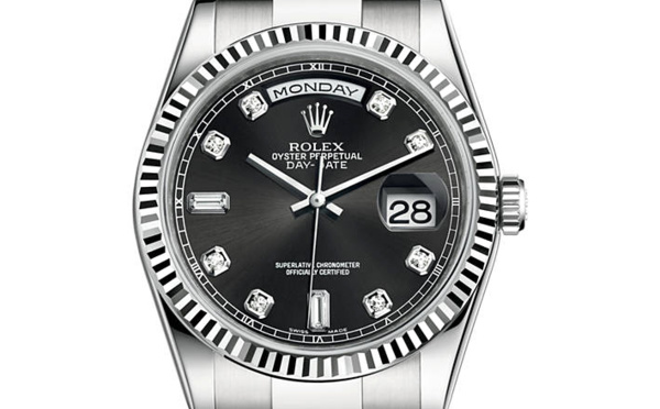 Rolex Day-Date or gris (36mm)