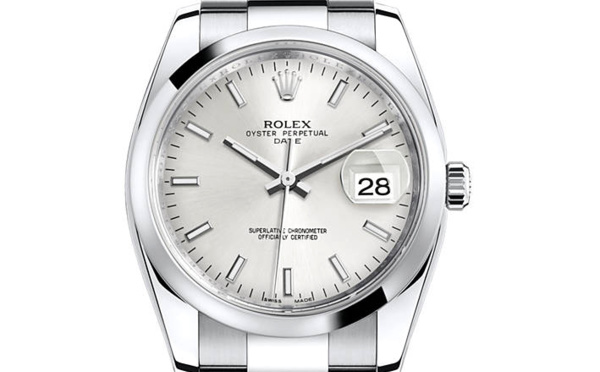 Rolex Oyster Perpetual 34mm cadran gris